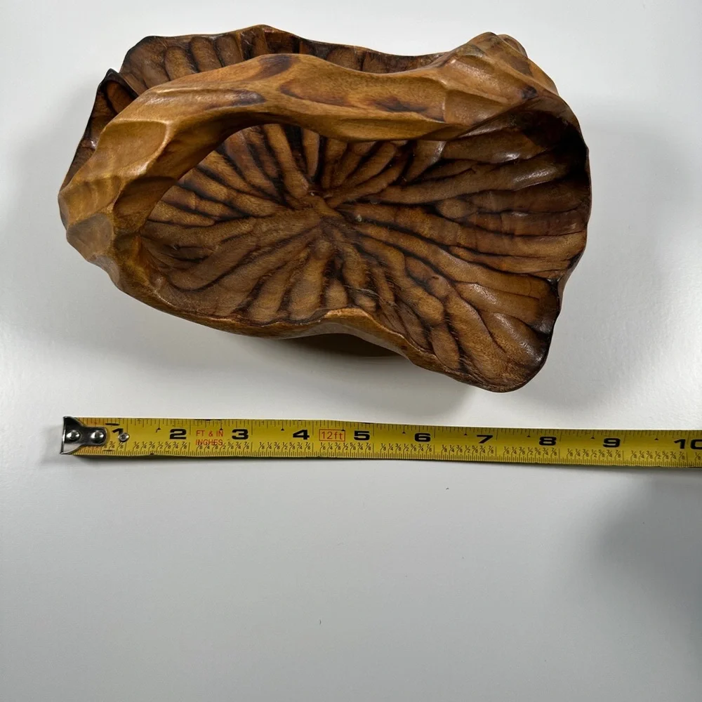 Handcrafted Wooden Art Bowl - Picture 7 of 9